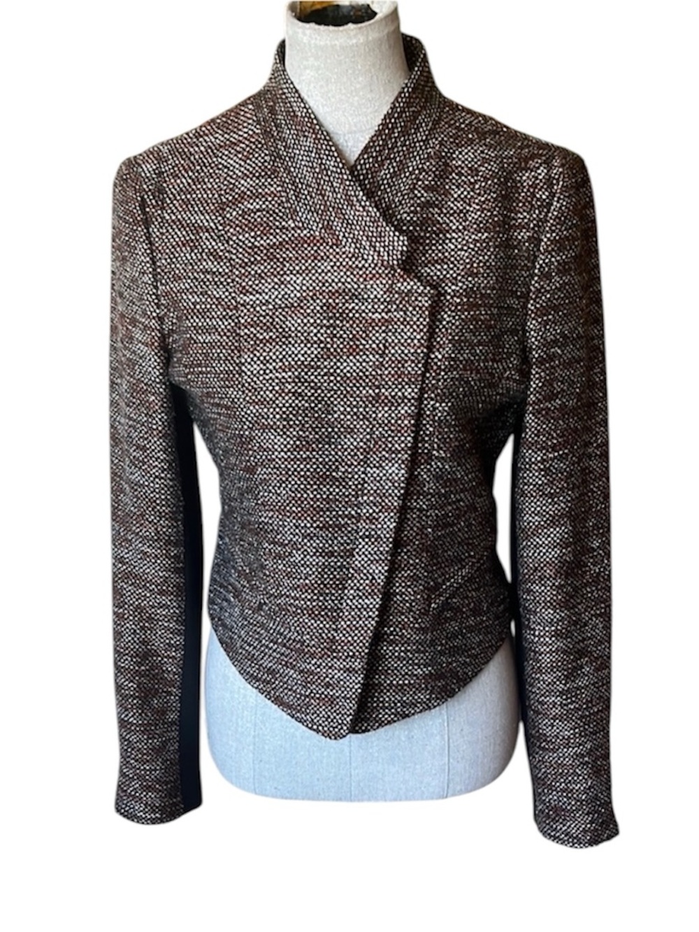 Ann Taylor Tweed Moto Blazer